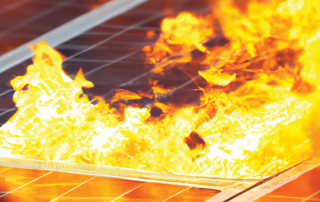 Zarja lektronka - Solarni paneli vžig gorljivost požar