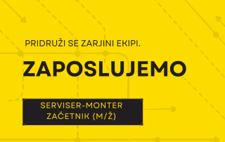 Zarja Elektronika Oglas za delo - monter serviser